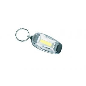 SCHWARZWOLF POSO mini světlo s klipem a řetízkem na klíče stříbrná