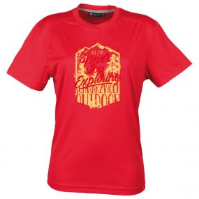 SCHWARZWOLF COOL SPORT WOMEN funkční tričko červená